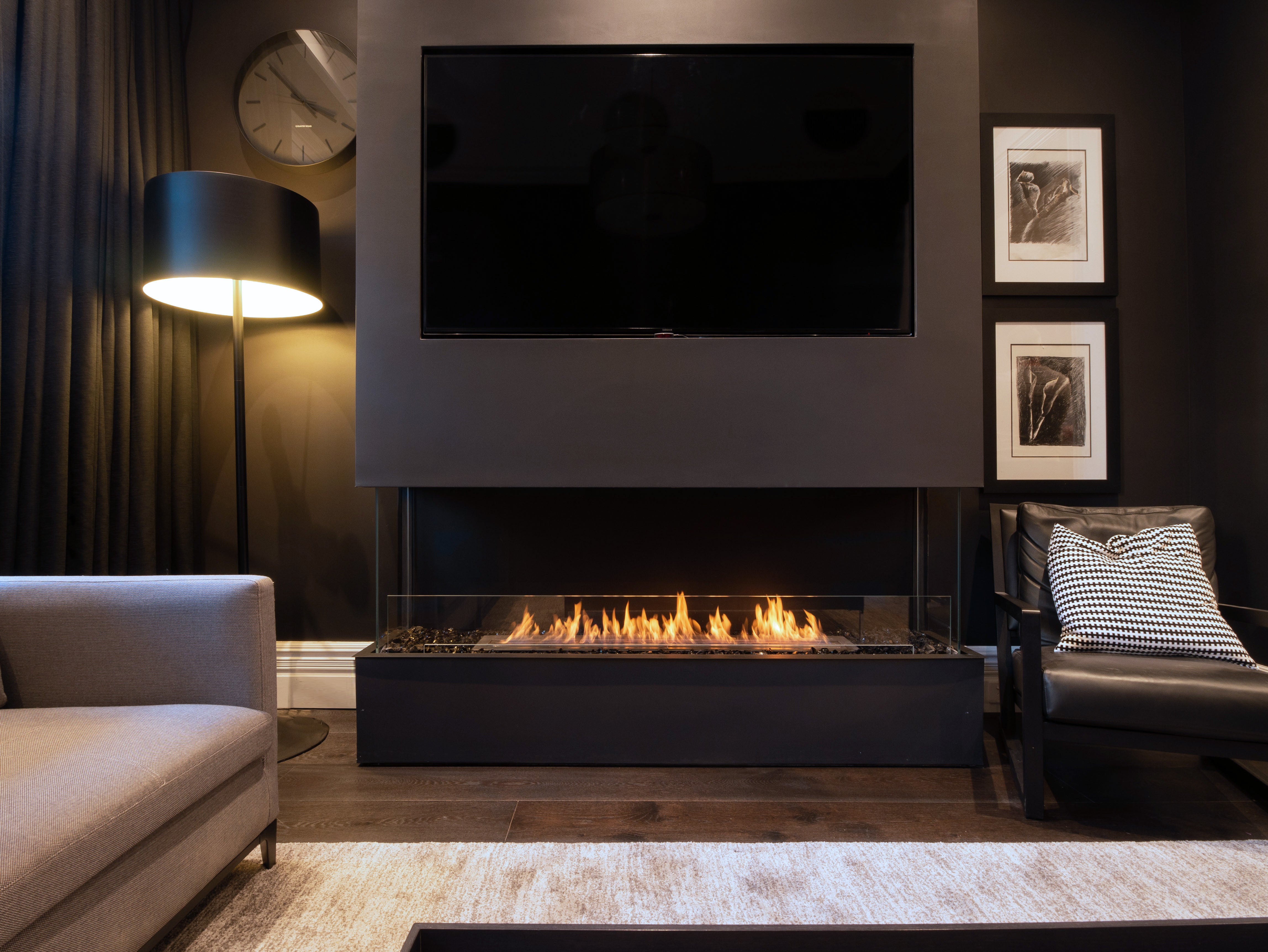 EcoSmart Fire Flex 86BY.BXL Bay Fireplace Insert
