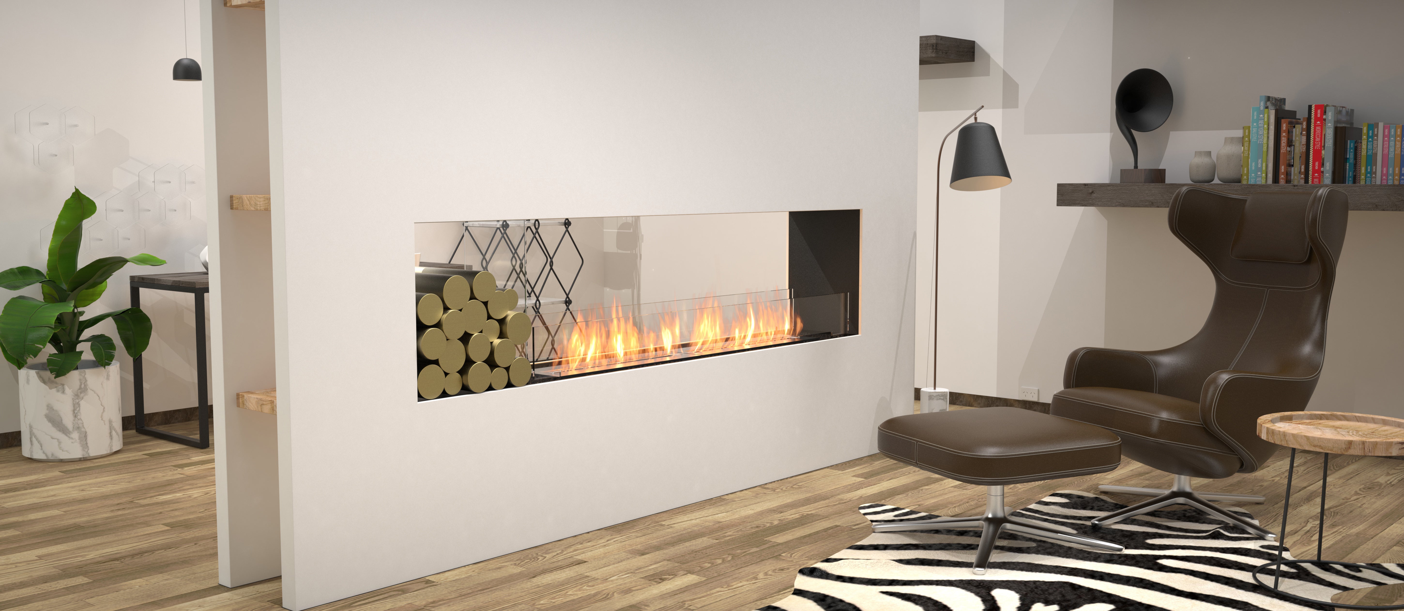 EcoSmart Fire Flex 140DB.BX2 Double Sided Fireplace Insert