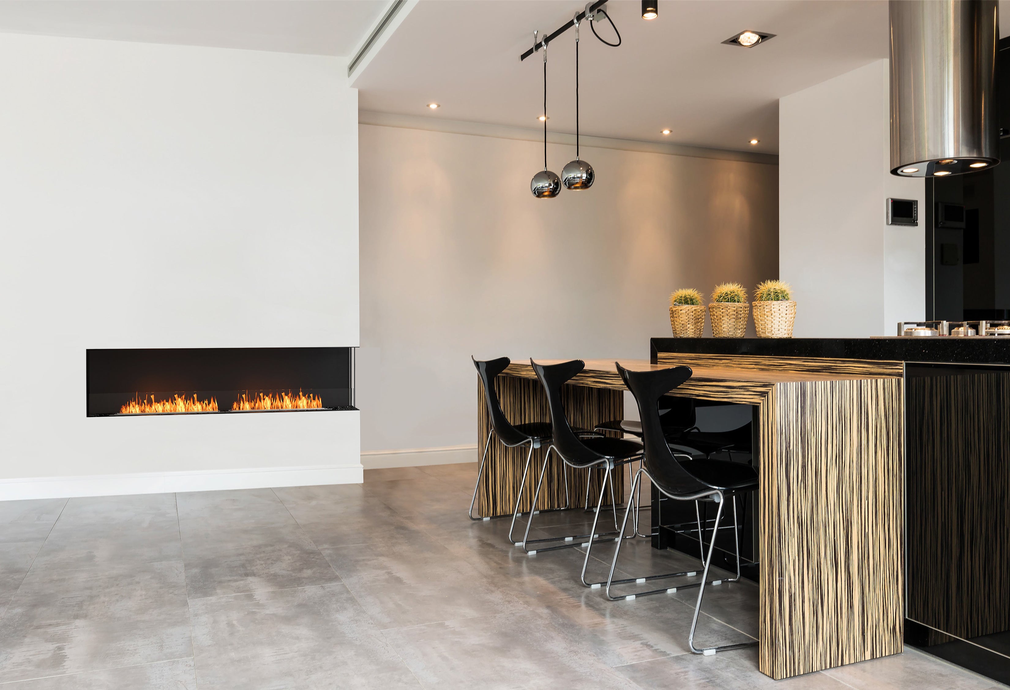 EcoSmart Fire Flex 68RC Right Corner Fireplace Insert